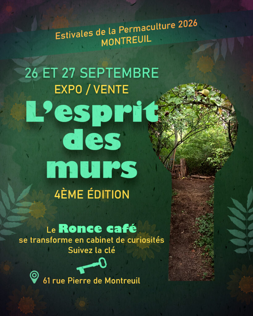 Flyer de l'exposition "L'esprit des murs", lors des Estivales 2026